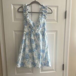 Altar'd State Blue and White Floral Dress